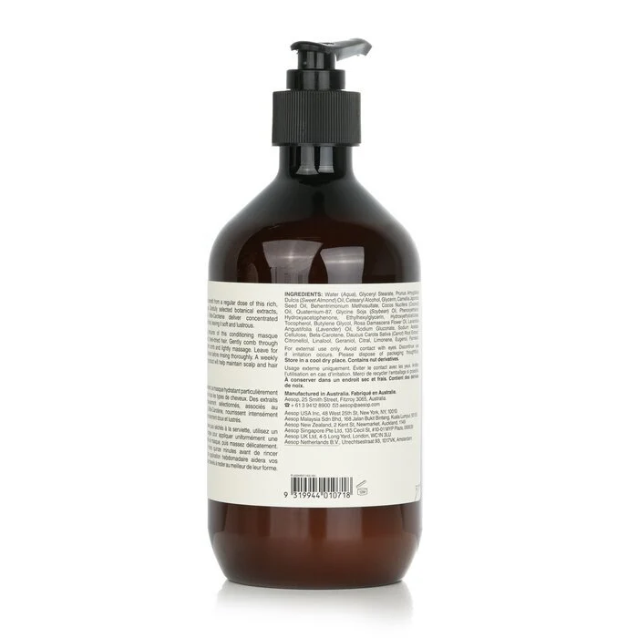 Aesop Rose Hair & Scalp Moisturising Masque (For All Hair Types) 500ml/17.64oz - Image 3