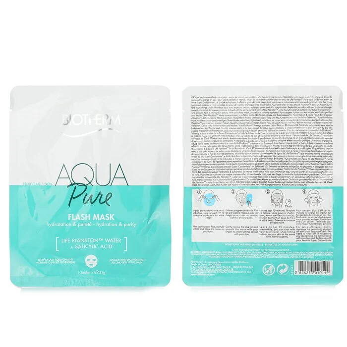 Biotherm Aqua Pure Flash Mask 1sachet - Image 3