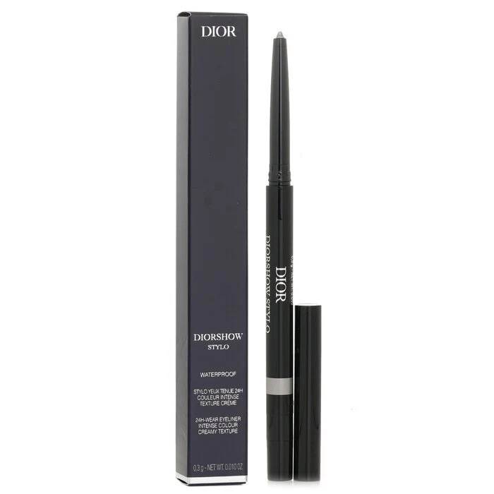 Christian Dior Diorshow Stylo 24H Wear Waterproof Creamy Eyeliner - # 076 Pearly Silver 0.3g - Image 2