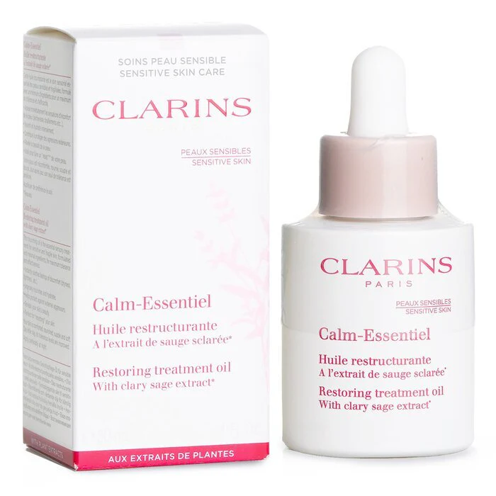 Clarins Calm-Essentiel Restoring Treatment Oil - Sensitive Skin 30ml/1oz - Image 2