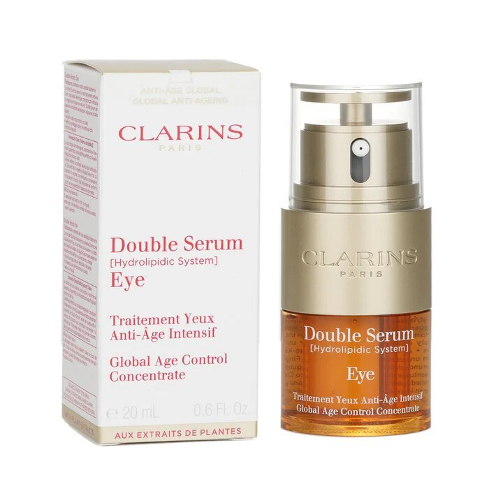 Clarins Double Serum Eye (Hydrolipidic System) Global Age Control Concentrate 20ml/0.6oz - Image 2