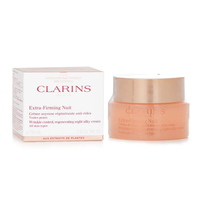 Clarins Extra Firming Nuit Wrinkle Control, Regenerating Night Silky Cream (All Skin Type) 50ml/1.6oz - Image 2
