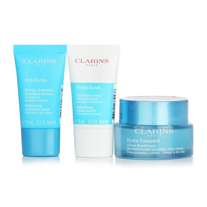 Clarins Hydra-Essentials Collection 3pcs+1bag - Image 2