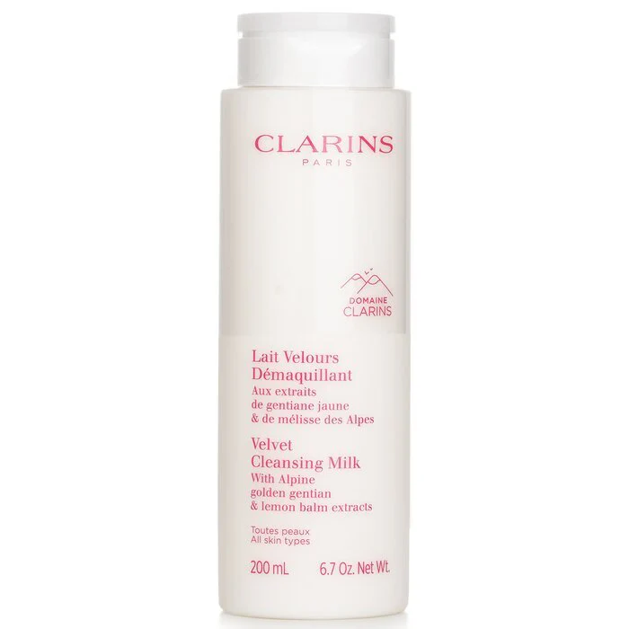 Clarins Velvet Cleansing Milk with Alpine Golden Gentian & Lemon Balm Extracts 200ml/6.7oz - Image 2
