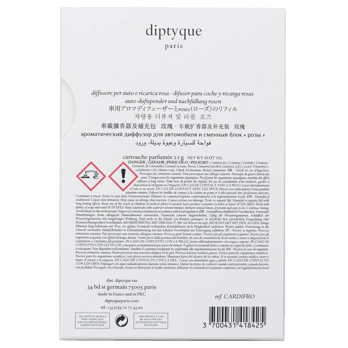 Diptyque Car Diffuser - Roses 2.1g/0.07oz - Image 3