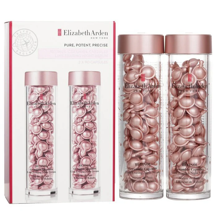 Elizabeth Arden Ceramide Retinol Capsules - Line Erasing Night Serum Duo 2x90caps - Image 2