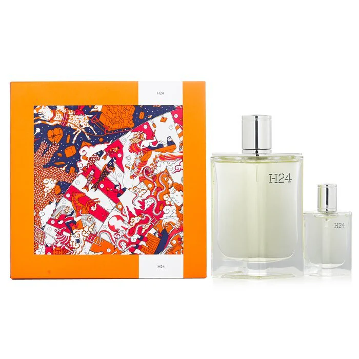 Hermes H24 Coffret: Eau De Toilette Spray 100ml/3.3oz + Eau De Toilette Spray 12.5ml/0.42oz 2pcs
