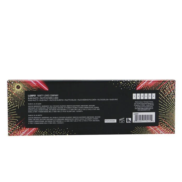 NYX Love Lust Disco Blush Palette (6x Blush) - # Vanity Loves Company 6x5g/0.17oz - Image 3