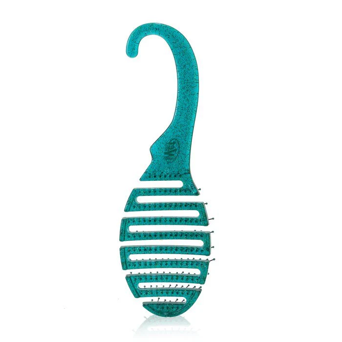 Wet Brush Shower Detangler - # Green Glitter 1pc - Image 3